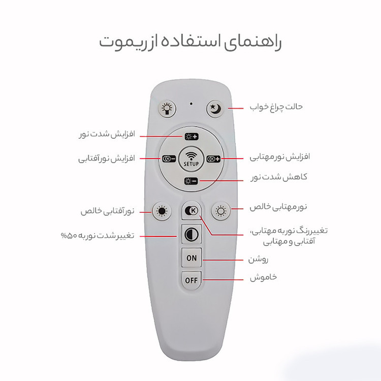 لوستر ام کی لایتینگ مدل مدرن کد NK3